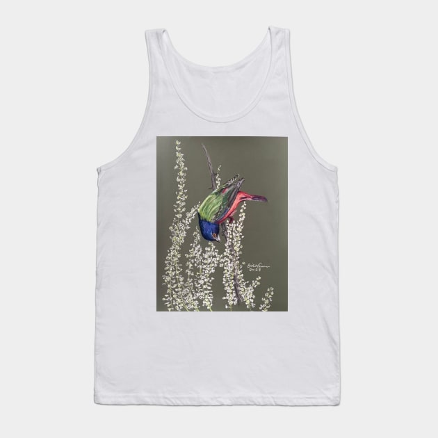 Painted Bunting Tank Top by Bill Cameron Fine Art